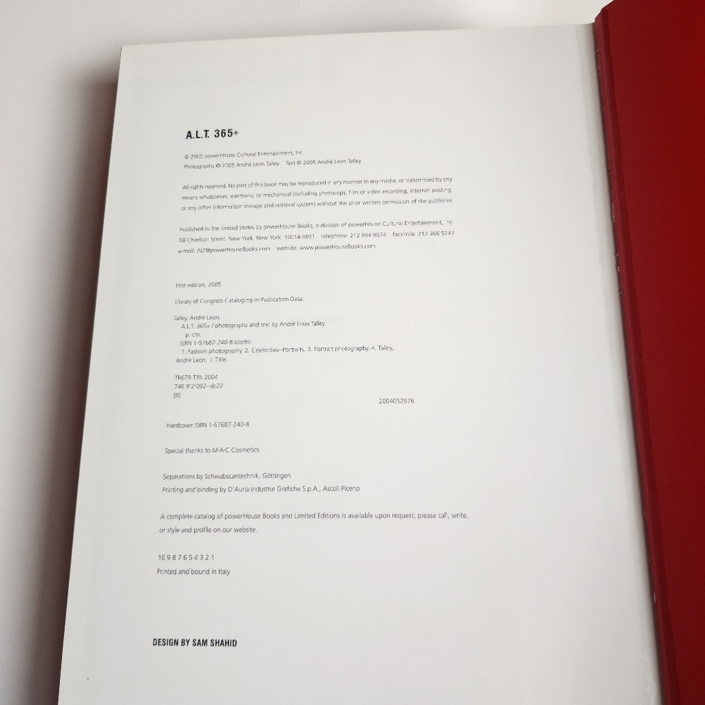 Andre Leon Talley A.L.T. 365+ First Edition - Picture 6 of 6
